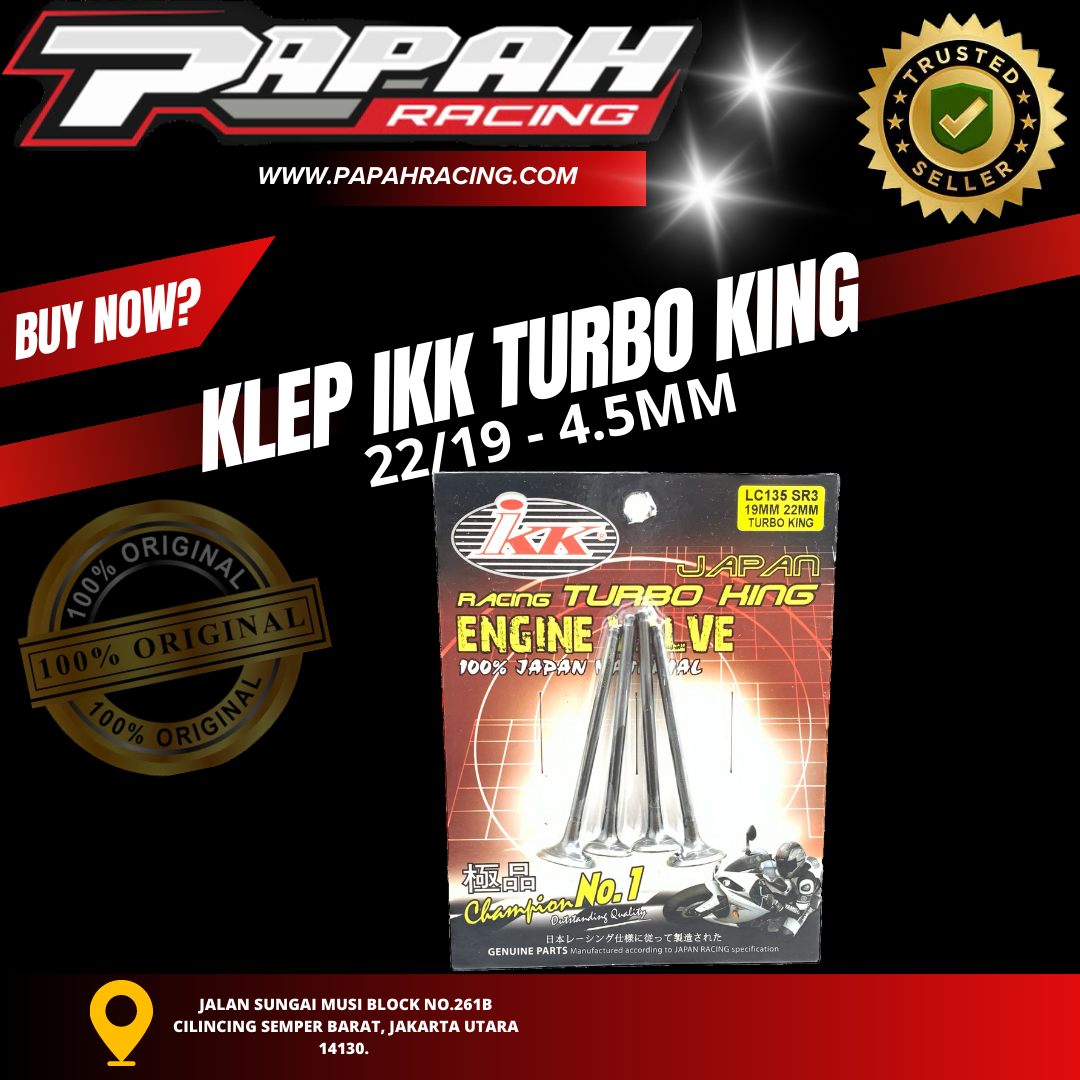 KLEP IKK TURBO UKURAN 19-22 DIAMETER 4.5MM IKK